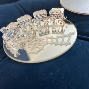 Swarovski mini train with mirrored track